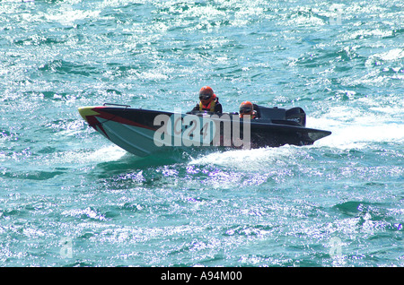 Bateau à moteur Banque D'Images