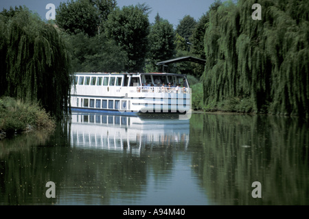 Bateau Burchiello Riviera del Brenta Veneto Italie Banque D'Images
