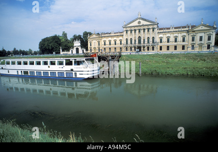 Bateau Burchiello Riviera del Brenta Veneto Italie Banque D'Images