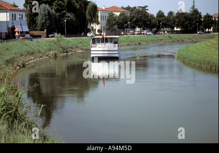 Bateau Burchiello Riviera del Brenta Veneto Italie Banque D'Images