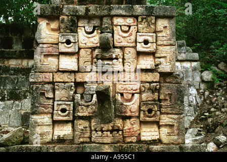 Détail de Chichen Itza Yucatan Mexique Banque D'Images
