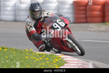 La course moto Trois Sœurs Racing Circuit Ashton dans Makerfield Wigan Banque D'Images