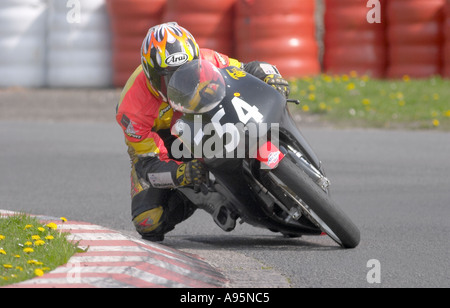 La course moto Trois Sœurs Racing Circuit Ashton dans Makerfield Wigan Banque D'Images