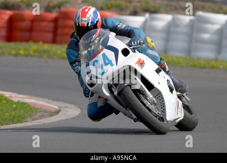 La course moto Trois Sœurs Racing Circuit Ashton dans Makerfield Wigan Banque D'Images