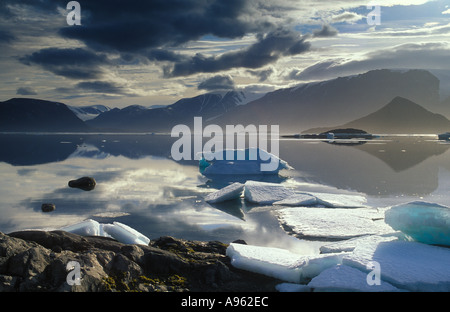 Fjord Alexandra l'île Ellesmere, Canada Banque D'Images