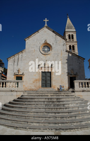 Église de l'Annonciation, Supetar, île de Brac, Croatie Banque D'Images