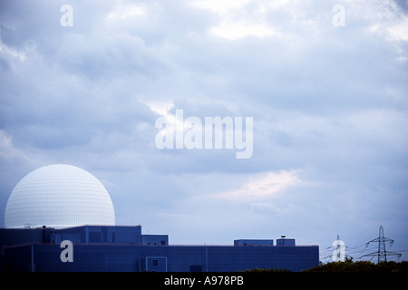 La centrale nucléaire de Sizewell B près de Leiston Suffolk, UK. Le réacteur à eau pressurisée produit de 1188 mégawatts (MW) Banque D'Images