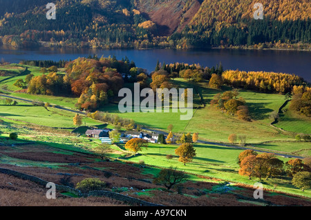 Thirlmere en automne, le Parc National du Lake District, Cumbria, England, UK Banque D'Images