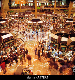 Financial - parquet de la Bourse de New York / New York, New York, USA. Banque D'Images