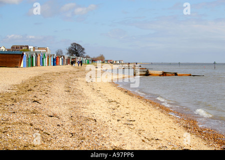 Angleterre Essex MERSEA Island Beach Banque D'Images