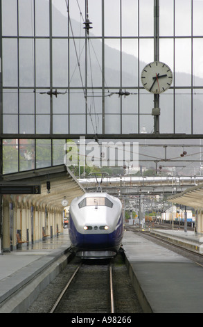 La gare de Bergen Banque D'Images