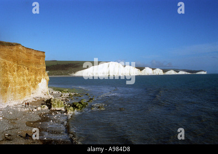 White Cliffs sept sœurs Banque D'Images