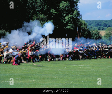 Guerre civile re-enactment, England, UK. Banque D'Images