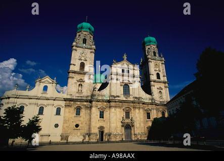 St Stephen's Cathedral, Der Passauer Stephansdom, Dom Domplatz, Vieille Ville, Die Altstadt, ville de Passau, Passau, Bavière, Allemagne, Europe Banque D'Images