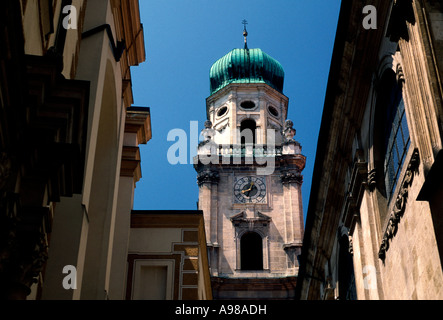 St Stephen's Cathedral, Der Passauer Stephansdom, Dom Domplatz, Vieille Ville, Die Altstadt, ville de Passau, Passau, Bavière, Allemagne, Europe Banque D'Images