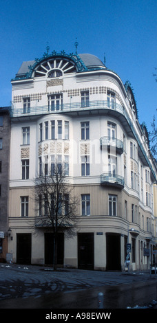 Appartement maison Art Nouveau, Vienne, Autriche Banque D'Images