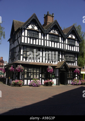 L'ancienne maison, haute-ville, Hereford, Herefordshire, Angleterre, Royaume-Uni, Royaume-Uni, Grande-Bretagne, Europe Juillet 2006 Banque D'Images