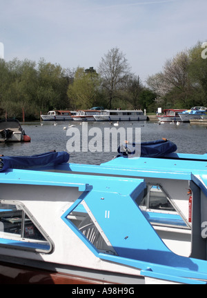 Norfolk Broads à Wroxham, Norfolk, England, UK, Royaume-Uni, Grande-Bretagne, Europe Banque D'Images