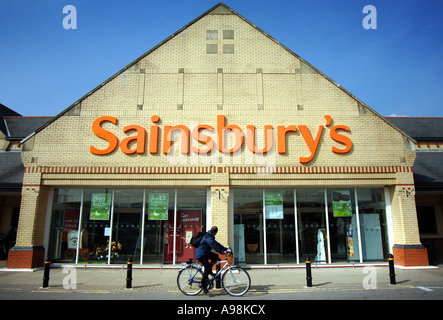 Un supermarché Sainsburys store photo du North Devon Barnstaple Banque D'Images