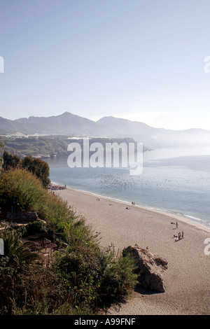 PLAYA de Burriana. NERJA. COSTA DEL SOL . Espagne EUROPE Banque D'Images