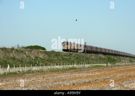 EWS Railway Train de marchandises le Great Western Main Line Banque D'Images