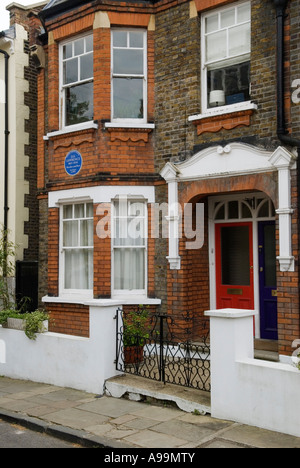 DH Lawrence D H Lawrence romancier, poète vécu ici 1915, 1 Byron Villas, Vale of Health, Hampstead Heath, East View , NW Londres Angleterre HOMER SYKES Banque D'Images