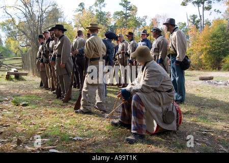 AR Arkansas USA vieille guerre civile de l'État de Washington Park Week-end d'inspections de sécurité avant la bataille Banque D'Images