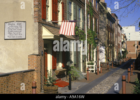 ELFRETHS ALLEY Philadelphia Pennsylvania USA Banque D'Images