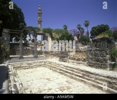 Bains Romains HAMMAT GADER RUINES GOLAN ISRAËL Banque D'Images