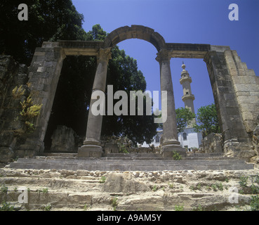 Bains Romains HAMMAT GADER RUINES GOLAN ISRAËL Banque D'Images