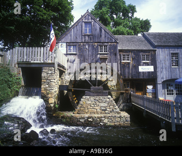 JOHN JENNEY PLIMOTH GRIST MOULIN À EAU REPLICA PLYMOUTH MASSACHUSETTS USA Banque D'Images