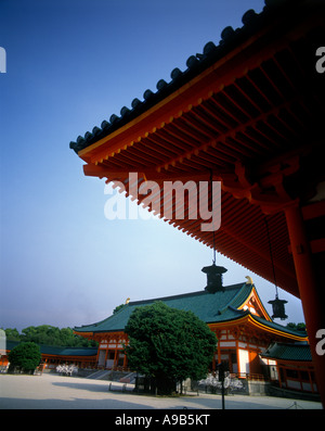 TEMPLE HEIAN JINGU SHRINE KYOTO HONSHU AU JAPON Banque D'Images