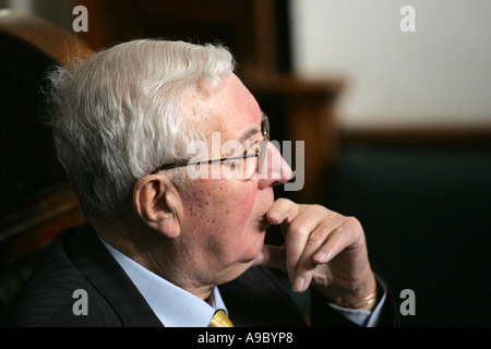 Doug Ellis, homme d'affaires de Birmingham et président du FC Aston Villa Banque D'Images