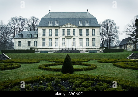 L'ancien manoir, dans le parc de l'Abbaye de Jumièges, Normandie, France Banque D'Images