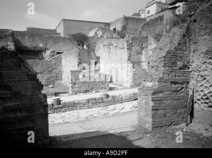 Vue caractéristique de ruines d'Herculanum Herculanum Naples Napoli Campania Italie péninsule Italienne Italia Europe Banque D'Images