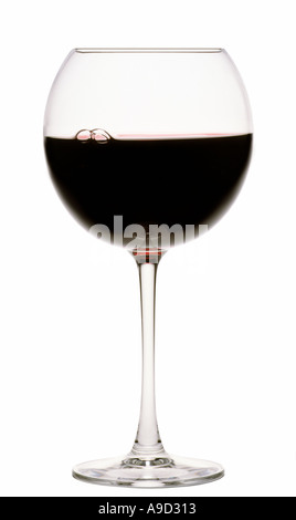 Verre de vin rouge Banque D'Images