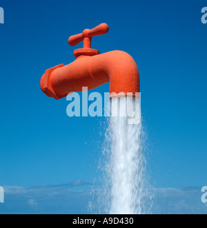 Touchez géant suspendu dans l'air apparemment, Agua Park, Playa de Las Americas, Tenerife, Canaries, Espagne Banque D'Images