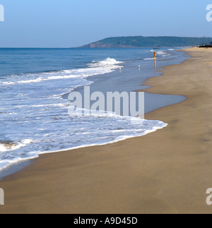 Plage de Calangute en fin d'après-midi, Nord de Goa, Goa, Inde Banque D'Images