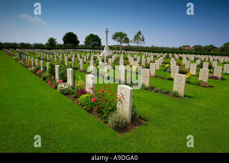 Le cimetière de guerre canadien à Ortona en Italie Banque D'Images