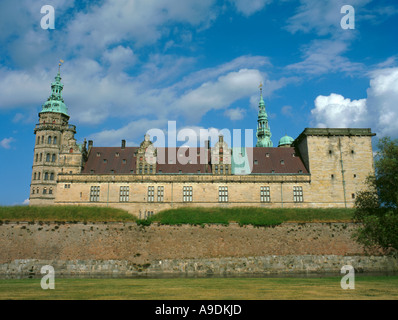 Palais de Kronborg, Helsingør, Fredricksborg, Sjælland (Zélande), Danemark. Banque D'Images