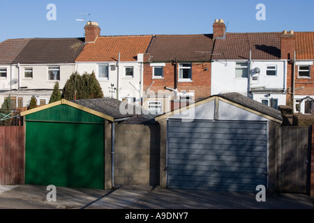 Maisons mitoyennes à Swindon Wiltshire Banque D'Images