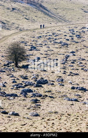 Vue sur Fyfield près de Marlborough dans le Wiltshire Banque D'Images