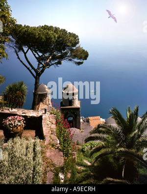 Il - Campanie : Villa Rufolo à Ravello sur la Côte Amalfitaine Banque D'Images