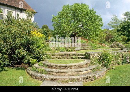 Great Dixter Gardens : Mesures pour le jardin exotique. Banque D'Images