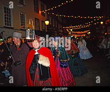 Go WINTER FESTIVAL DICKENS ROCHESTER KENT Banque D'Images