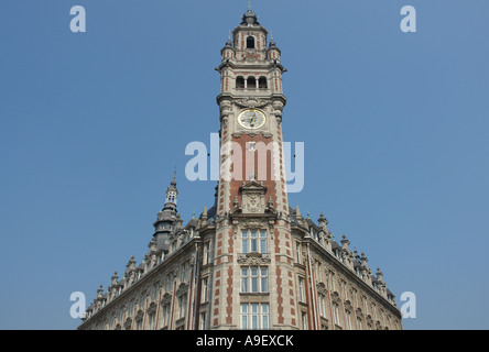 Beffroi de la CCI (Chambre de Commerce et de l'Industrie) de l'Industrie et du Commerce (Chambre) (Lille-Flanders-France) Banque D'Images