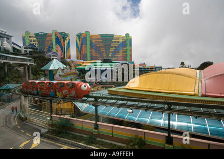 Parc d'attractions sur le bord de la falaise à Genting Highlands Malaisie Banque D'Images