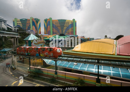 Parc d'attractions sur le bord de la falaise à Genting Highlands Malaisie Banque D'Images