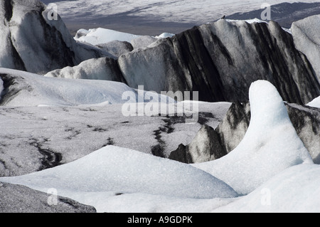 Sculpture de glace naturelle à l'Islande Jokulsarlon Banque D'Images