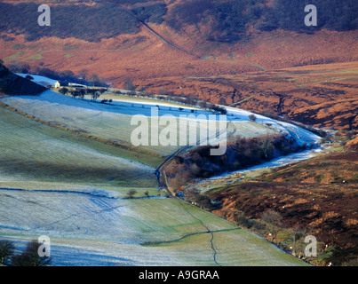 De Horcum trou sur un jour froid, au nord de Lockton, North York Moors National Park, North Yorkshire, Angleterre, Royaume-Uni. Banque D'Images